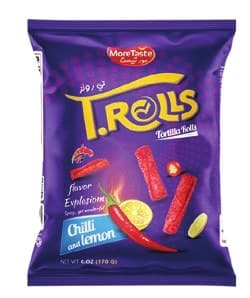 T.Rolls Tortilla Rolls Chilli & Lemon 170g image 1