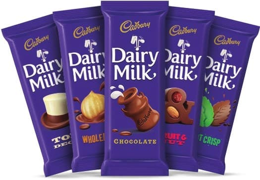 Cadbury Chocolate Assortment (Dairy Milk, Wafer, Moro, Bubbly, Choco Coated Oreo)