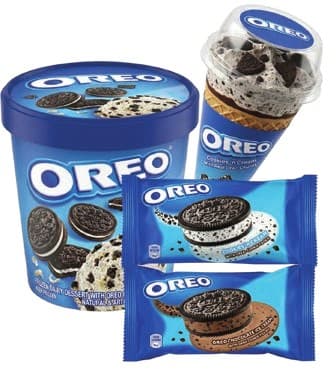 Oreo Ice Cream Assortment (Tub, Cone, Sandwich)