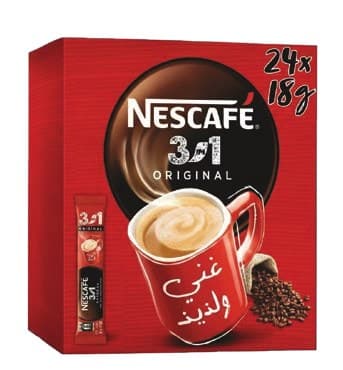 Nescafe 3in1 Original Instant Coffee 24x18g