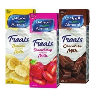 Almarai Treats Flavored Milk Assorted 250ml