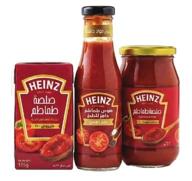 Heinz Tomato Paste & Tomato Sauce Assorted Formats 135g Carton / Bottle / Jar