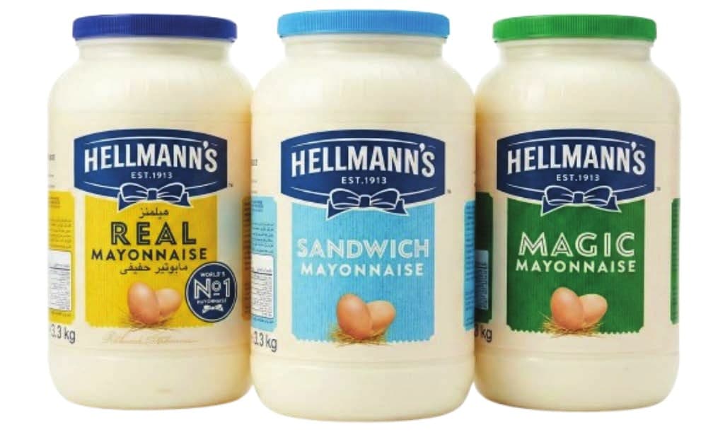 Hellmann's Mayonnaise Assorted (Real, Sandwich, Magic) 3.3kg