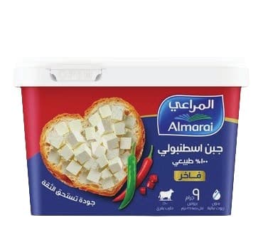Almarai White Cheese Assorted (Istanbouli Tub & Feta Carton 250g)