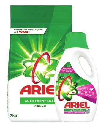 Ariel Detergent Powder 7kg & Automatic Liquid Assorted