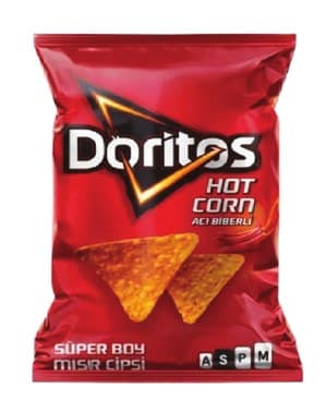 Doritos Hot Corn Tortilla Chips Super Size
