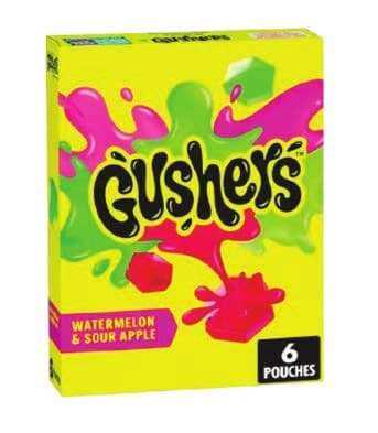 Gushers Fruit Snacks Assorted (Watermelon & Sour Apple, Super Sour Berry) image 1
