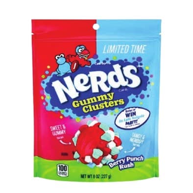 Nerds Gummy Clusters Berry Punch Rush 227g
