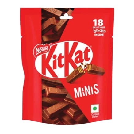 KitKat Minis Chocolate Coated Wafer Pouch (18 Breaks) image 1