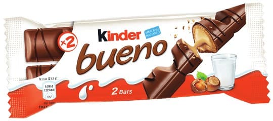 Kinder Bueno Milk & Hazelnut 2 Bars 43g