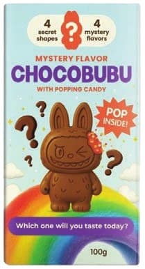 Chocobubu Mystery Flavor Chocolate with Popping Candy 100g image 1