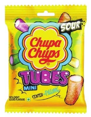 Chupa Chups Tubes Mini Sour Center-Filled Candy