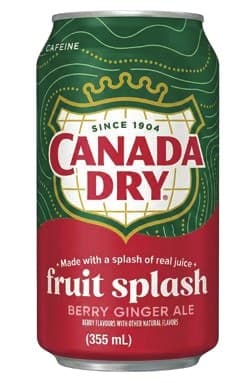 Canada Dry Fruit Splash Berry Ginger Ale 355ml image 1