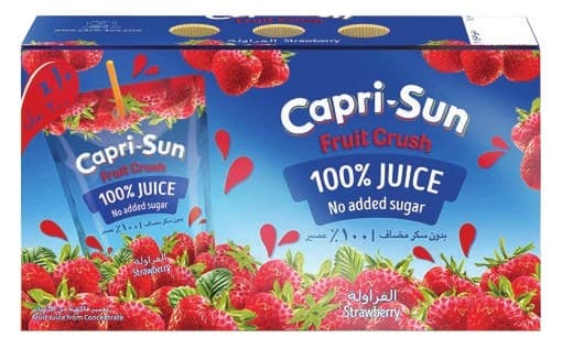 Capri-Sun Fruit Crush Strawberry 100% Juice Multipack image 1
