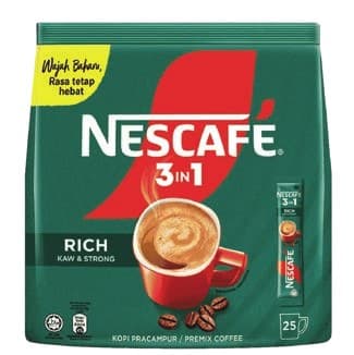 Nescafe 3-in-1 Rich Instant Coffee Mix 25 Sticks