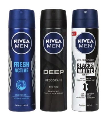Nivea Men Deodorant Spray Assorted (Fresh Active, Deep, Black & White) 200ml image 1